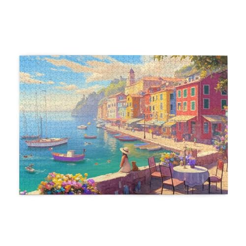 Puzzle 500 Teile, Puzzle Erwachsene, Holzpuzzle Italien Impossible Jigsaw, Clevere Rätsel, HD Farbe Jigsaw mit Geschenkbox Verpackung for Aesthetic Room Decor, Geschenke für Frauen Meer 52x38cm p-802 Puzzle 500 Teile, Puzzle Erwachsene, Holzpuzzle Italien Impossible Jigsaw, Clevere Rätsel, HD Farbe Jigsaw mit Geschenkbox Verpackung for Aesthetic Room Decor, Geschenke für Frauen Meer 52x38cm p-802 von Yuammgxi