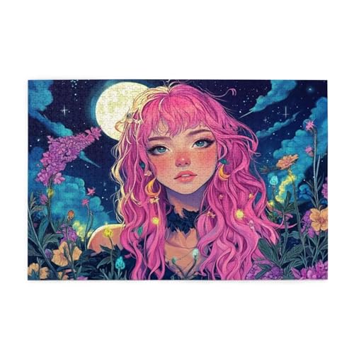 Puzzle 500 Teile, Puzzle Erwachsene, Holzpuzzle Karikatur Impossible Jigsaw, Clevere Rätsel, HD Farbe Jigsaw mit Geschenkbox Verpackung for Room Decor, Geschenke für Frauen Landschaft 52x38cm p-1914 von Yuammgxi