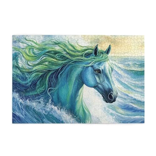 Puzzle 500 Teile, Puzzle Erwachsene, Holzpuzzle Karikatur Impossible Jigsaw, Clevere Rätsel, HD Farbe Jigsaw mit Geschenkbox Verpackung for Room Decor, Geschenke für Frauen Tier 52x38cm p-1377 von Yuammgxi