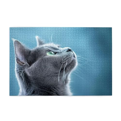 Puzzle 500 Teile, Puzzle Erwachsene, Holzpuzzle Katze Impossible Jigsaw, Clevere Rätsel, HD Farbe Jigsaw mit Geschenkbox Verpackung for Room Decor, Geschenke für Frauen Niedlich 52x38cm p-1523 Puzzle 500 Teile, Puzzle Erwachsene, Holzpuzzle Katze Impossible Jigsaw, Clevere Rätsel, HD Farbe Jigsaw mit Geschenkbox Verpackung for Room Decor, Geschenke für Frauen Niedlich 52x38cm p-1523 von Yuammgxi