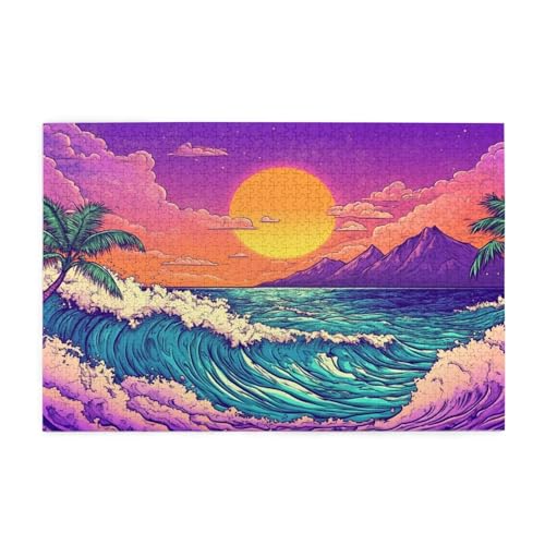 Puzzle 500 Teile, Puzzle Erwachsene, Holzpuzzle Landschaft Impossible Jigsaw, Clevere Rätsel, Farbe Jigsaw mit Geschenkbox Verpackung for Room Decor, Geschenke für Frauen Sonnenuntergang 52x38cm p-796 Puzzle 500 Teile, Puzzle Erwachsene, Holzpuzzle Landschaft Impossible Jigsaw, Clevere Rätsel, Farbe Jigsaw mit Geschenkbox Verpackung for Room Decor, Geschenke für Frauen Sonnenuntergang 52x38cm p-796 von Yuammgxi