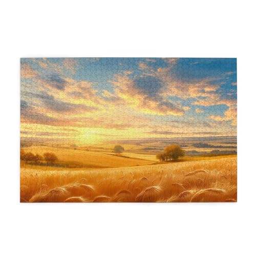 Puzzle 500 Teile, Puzzle Erwachsene, Holzpuzzle Landschaft Impossible Jigsaw, Clevere Rätsel, HD Farbe Jigsaw mit Geschenkbox Verpackung for Room Decor, Geschenke für Frauen Feld 52x38cm p-988 Puzzle 500 Teile, Puzzle Erwachsene, Holzpuzzle Landschaft Impossible Jigsaw, Clevere Rätsel, HD Farbe Jigsaw mit Geschenkbox Verpackung for Room Decor, Geschenke für Frauen Feld 52x38cm p-988 von Yuammgxi