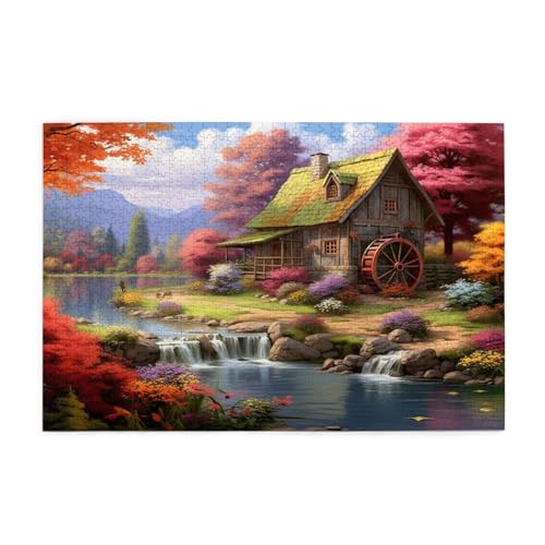 Puzzle 500 Teile, Puzzle Erwachsene, Holzpuzzle Landschaft Impossible Jigsaw, Clevere Rätsel, HD Farbe Jigsaw mit Geschenkbox Verpackung for Room Decor, Geschenke für Frauen Herbst 52x38cm p-1763 Puzzle 500 Teile, Puzzle Erwachsene, Holzpuzzle Landschaft Impossible Jigsaw, Clevere Rätsel, HD Farbe Jigsaw mit Geschenkbox Verpackung for Room Decor, Geschenke für Frauen Herbst 52x38cm p-1763 von Yuammgxi