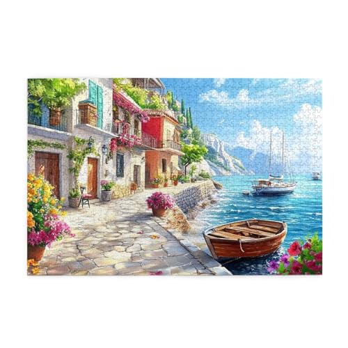 Puzzle 500 Teile, Puzzle Erwachsene, Holzpuzzle Landschaft Impossible Jigsaw, Clevere Rätsel, HD Farbe Jigsaw mit Geschenkbox Verpackung for Room Decor, Geschenke für Frauen Italien 52x38cm p-1911 Puzzle 500 Teile, Puzzle Erwachsene, Holzpuzzle Landschaft Impossible Jigsaw, Clevere Rätsel, HD Farbe Jigsaw mit Geschenkbox Verpackung for Room Decor, Geschenke für Frauen Italien 52x38cm p-1911 von Yuammgxi