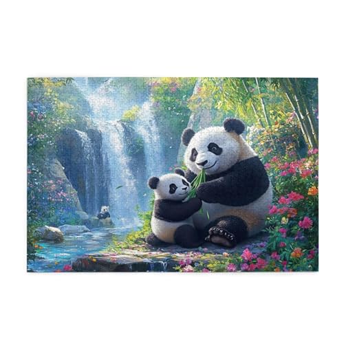 Puzzle 500 Teile, Puzzle Erwachsene, Holzpuzzle Landschaft Impossible Jigsaw, Clevere Rätsel, HD Farbe Jigsaw mit Geschenkbox Verpackung for Room Decor, Geschenke für Frauen Panda 52x38cm p-1654 Puzzle 500 Teile, Puzzle Erwachsene, Holzpuzzle Landschaft Impossible Jigsaw, Clevere Rätsel, HD Farbe Jigsaw mit Geschenkbox Verpackung for Room Decor, Geschenke für Frauen Panda 52x38cm p-1654 von Yuammgxi