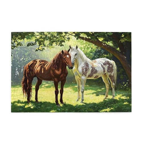 Puzzle 500 Teile, Puzzle Erwachsene, Holzpuzzle Landschaft Impossible Jigsaw, Clevere Rätsel, HD Farbe Jigsaw mit Geschenkbox Verpackung for Room Decor, Geschenke für Frauen Tier 52x38cm p-876 von Yuammgxi