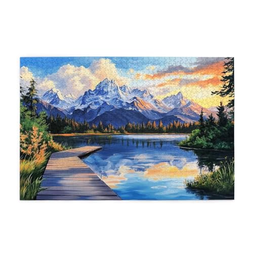 Puzzle 500 Teile, Puzzle Erwachsene, Holzpuzzle Meer Impossible Jigsaw, Clevere Rätsel, HD Farbe Jigsaw mit Geschenkbox Verpackung for Aesthetic Room Decor, Geschenke für Frauen Berg 52x38cm p-1051 Puzzle 500 Teile, Puzzle Erwachsene, Holzpuzzle Meer Impossible Jigsaw, Clevere Rätsel, HD Farbe Jigsaw mit Geschenkbox Verpackung for Aesthetic Room Decor, Geschenke für Frauen Berg 52x38cm p-1051 von Yuammgxi