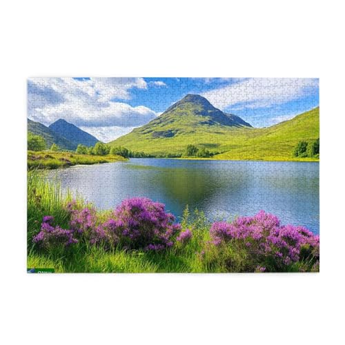 Puzzle 500 Teile, Puzzle Erwachsene, Holzpuzzle Meer Impossible Jigsaw, Clevere Rätsel, HD Farbe Jigsaw mit Geschenkbox Verpackung for Room Decor, Geschenke für Frauen Frühling 52x38cm p-1440 von Yuammgxi