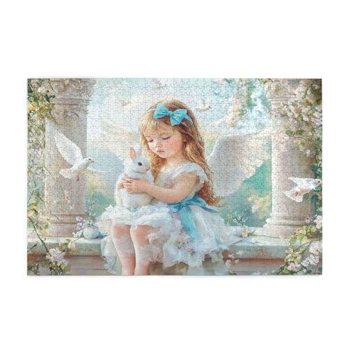 Puzzle 500 Teile, Puzzle Erwachsene, Holzpuzzle Ostern Impossible Jigsaw, Clevere Rätsel, HD Farbe Jigsaw mit Geschenkbox Verpackung for Aesthetic Room Decor, Geschenke für Frauen Engel 52x38cm p-1378 Puzzle 500 Teile, Puzzle Erwachsene, Holzpuzzle Ostern Impossible Jigsaw, Clevere Rätsel, HD Farbe Jigsaw mit Geschenkbox Verpackung for Aesthetic Room Decor, Geschenke für Frauen Engel 52x38cm p-1378 von Yuammgxi