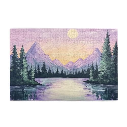 Puzzle 500 Teile, Puzzle Erwachsene, Holzpuzzle Retro Impossible Jigsaw, Clevere Rätsel, HD Farbe Jigsaw mit Geschenkbox Verpackung for Aesthetic Room Decor, Geschenke für Frauen Berg 52x38cm p-368 Puzzle 500 Teile, Puzzle Erwachsene, Holzpuzzle Retro Impossible Jigsaw, Clevere Rätsel, HD Farbe Jigsaw mit Geschenkbox Verpackung for Aesthetic Room Decor, Geschenke für Frauen Berg 52x38cm p-368 von Yuammgxi