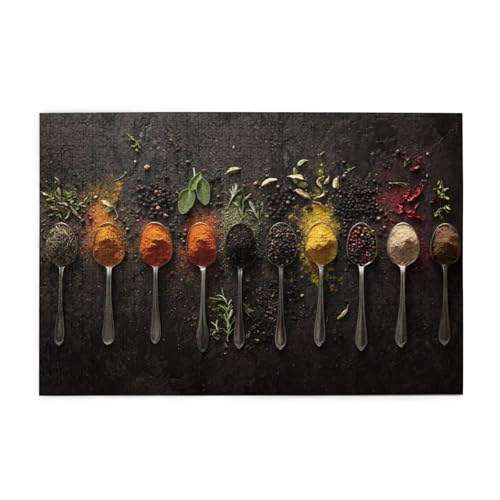 Puzzle 500 Teile, Puzzle Erwachsene, Holzpuzzle Retro Impossible Jigsaw, Clevere Rätsel, HD Farbe Jigsaw mit Geschenkbox Verpackung for Aesthetic Room Decor, Geschenke für Frauen Würze 52x38cm p-1724 von Yuammgxi