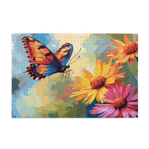 Puzzle 500 Teile, Puzzle Erwachsene, Holzpuzzle Schmetterling Impossible Jigsaw, Clevere Rätsel, Farbe Jigsaw Geschenkbox Verpackung for Room Decor, Geschenke für Frauen Gänseblümchen 52x38cm p-834 Puzzle 500 Teile, Puzzle Erwachsene, Holzpuzzle Schmetterling Impossible Jigsaw, Clevere Rätsel, Farbe Jigsaw Geschenkbox Verpackung for Room Decor, Geschenke für Frauen Gänseblümchen 52x38cm p-834 von Yuammgxi