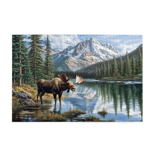 Puzzle 500 Teile, Puzzle Erwachsene, Holzpuzzle Tier Impossible Jigsaw, Clevere Rätsel, HD Farbe Jigsaw mit Geschenkbox Verpackung for Aesthetic Room Decor, Geschenke für Frauen Berg 52x38cm p-579 Puzzle 500 Teile, Puzzle Erwachsene, Holzpuzzle Tier Impossible Jigsaw, Clevere Rätsel, HD Farbe Jigsaw mit Geschenkbox Verpackung for Aesthetic Room Decor, Geschenke für Frauen Berg 52x38cm p-579 von Yuammgxi