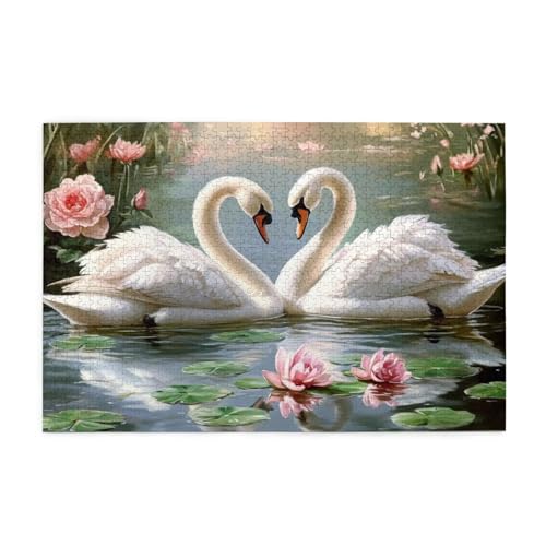 Puzzle 500 Teile, Puzzle Erwachsene, Holzpuzzle Tier Impossible Jigsaw, Clevere Rätsel, HD Farbe Jigsaw mit Geschenkbox Verpackung for Aesthetic Room Decor, Geschenke für Frauen Blume 52x38cm p-1868 von Yuammgxi