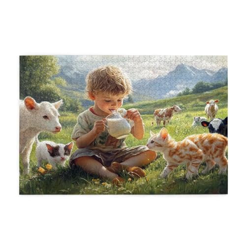 Puzzle 500 Teile, Puzzle Erwachsene, Holzpuzzle Tier Impossible Jigsaw, Clevere Rätsel, HD Farbe Jigsaw mit Geschenkbox Verpackung for Aesthetic Room Decor, Geschenke für Frauen Feld 52x38cm p-602 Puzzle 500 Teile, Puzzle Erwachsene, Holzpuzzle Tier Impossible Jigsaw, Clevere Rätsel, HD Farbe Jigsaw mit Geschenkbox Verpackung for Aesthetic Room Decor, Geschenke für Frauen Feld 52x38cm p-602 von Yuammgxi