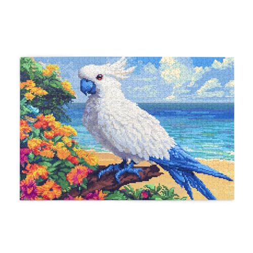 Puzzle 500 Teile, Puzzle Erwachsene, Holzpuzzle Tier Impossible Jigsaw, Clevere Rätsel, HD Farbe Jigsaw mit Geschenkbox Verpackung for Aesthetic Room Decor, Geschenke für Frauen Meer 52x38cm p-1231 von Yuammgxi