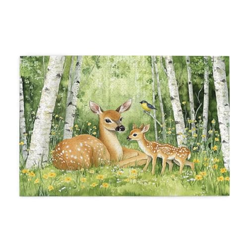 Puzzle 500 Teile, Puzzle Erwachsene, Holzpuzzle Tier Impossible Jigsaw, Clevere Rätsel, HD Farbe Jigsaw mit Geschenkbox Verpackung for Aesthetic Room Decor, Geschenke für Frauen Reh 52x38cm p-126 Puzzle 500 Teile, Puzzle Erwachsene, Holzpuzzle Tier Impossible Jigsaw, Clevere Rätsel, HD Farbe Jigsaw mit Geschenkbox Verpackung for Aesthetic Room Decor, Geschenke für Frauen Reh 52x38cm p-126 von Yuammgxi