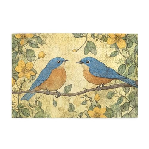 Puzzle 500 Teile, Puzzle Erwachsene, Holzpuzzle Vogel Impossible Jigsaw, Clevere Rätsel, HD Farbe Jigsaw mit Geschenkbox Verpackung for Aesthetic Room Decor, Geschenke für Frauen Retro 52x38cm p-1476 Puzzle 500 Teile, Puzzle Erwachsene, Holzpuzzle Vogel Impossible Jigsaw, Clevere Rätsel, HD Farbe Jigsaw mit Geschenkbox Verpackung for Aesthetic Room Decor, Geschenke für Frauen Retro 52x38cm p-1476 von Yuammgxi