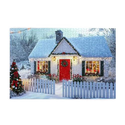 Puzzle 500 Teile, Puzzle Erwachsene, Holzpuzzle Weihnachten Impossible Jigsaw, Clevere Rätsel, HD Farbe Jigsaw mit Geschenkbox Verpackung for Room Decor, Geschenke für Frauen Haus 52x38cm p-99 Puzzle 500 Teile, Puzzle Erwachsene, Holzpuzzle Weihnachten Impossible Jigsaw, Clevere Rätsel, HD Farbe Jigsaw mit Geschenkbox Verpackung for Room Decor, Geschenke für Frauen Haus 52x38cm p-99 von Yuammgxi