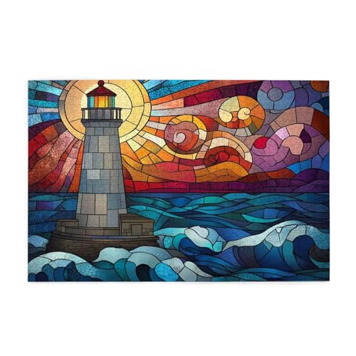 Puzzle Abstrakt Puzzle 1000 Teile, Holzpuzzle Erwachsene Leuchtturm 75x50cm Jigsaw Groß, Geschicklichkeitsspiel für die Ganze Familie Erholung und Entspannung, Jigsaw Geschenke für Home Decor p-605 Puzzle Abstrakt Puzzle 1000 Teile, Holzpuzzle Erwachsene Leuchtturm 75x50cm Jigsaw Groß, Geschicklichkeitsspiel für die Ganze Familie Erholung und Entspannung, Jigsaw Geschenke für Home Decor p-605 von Yuammgxi