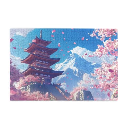 Puzzle Architektur Puzzle 1000 Teile, Holzpuzzle Erwachsene Japan 75x50cm Jigsaw Groß, Geschicklichkeitsspiel für die Ganze Familie Erholung und Entspannung, DIY Jigsaw Geschenke für Home Decor p-1421 Puzzle Architektur Puzzle 1000 Teile, Holzpuzzle Erwachsene Japan 75x50cm Jigsaw Groß, Geschicklichkeitsspiel für die Ganze Familie Erholung und Entspannung, DIY Jigsaw Geschenke für Home Decor p-1421 von Yuammgxi