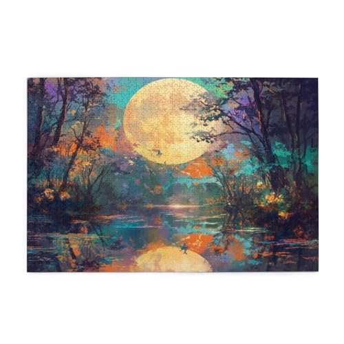 Puzzle Baum Puzzle 1000 Teile, Holzpuzzle Erwachsene Mond 75x50cm Jigsaw Groß, Geschicklichkeitsspiel für die Ganze Familie Erholung und Entspannung, DIY Farbe Jigsaw Geschenke für Home Decor p-822 Puzzle Baum Puzzle 1000 Teile, Holzpuzzle Erwachsene Mond 75x50cm Jigsaw Groß, Geschicklichkeitsspiel für die Ganze Familie Erholung und Entspannung, DIY Farbe Jigsaw Geschenke für Home Decor p-822 von Yuammgxi