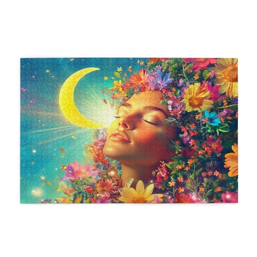 Puzzle Blume Puzzle 1000 Teile, Holzpuzzle Erwachsene Frau 75x50cm Jigsaw Groß, Geschicklichkeitsspiel für die Ganze Familie Erholung und Entspannung, DIY Jigsaw Geschenke für Home Decor p-152 Puzzle Blume Puzzle 1000 Teile, Holzpuzzle Erwachsene Frau 75x50cm Jigsaw Groß, Geschicklichkeitsspiel für die Ganze Familie Erholung und Entspannung, DIY Jigsaw Geschenke für Home Decor p-152 von Yuammgxi