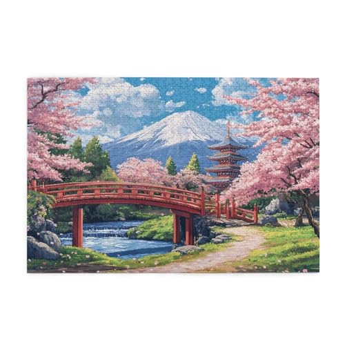Puzzle Blume Puzzle 1000 Teile, Holzpuzzle Erwachsene Japan 75x50cm Jigsaw Groß, Geschicklichkeitsspiel für die Ganze Familie Erholung und Entspannung, DIY Jigsaw Geschenke für Home Decor p-881 Puzzle Blume Puzzle 1000 Teile, Holzpuzzle Erwachsene Japan 75x50cm Jigsaw Groß, Geschicklichkeitsspiel für die Ganze Familie Erholung und Entspannung, DIY Jigsaw Geschenke für Home Decor p-881 von Yuammgxi