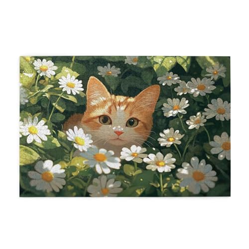 Puzzle Blume Puzzle 1000 Teile, Holzpuzzle Erwachsene Katze 75x50cm Jigsaw Groß, Geschicklichkeitsspiel für die Ganze Familie Erholung und Entspannung, DIY Jigsaw Geschenke für Home Decor p-227 Puzzle Blume Puzzle 1000 Teile, Holzpuzzle Erwachsene Katze 75x50cm Jigsaw Groß, Geschicklichkeitsspiel für die Ganze Familie Erholung und Entspannung, DIY Jigsaw Geschenke für Home Decor p-227 von Yuammgxi