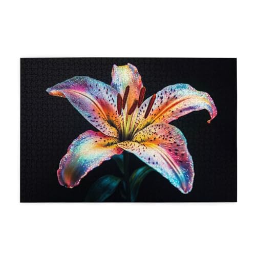 Puzzle Blume Puzzle 1000 Teile, Holzpuzzle Erwachsene Lilie 75x50cm Jigsaw Groß, Geschicklichkeitsspiel für die Ganze Familie Erholung und Entspannung, DIY Jigsaw Geschenke für Home Decor p-215 Puzzle Blume Puzzle 1000 Teile, Holzpuzzle Erwachsene Lilie 75x50cm Jigsaw Groß, Geschicklichkeitsspiel für die Ganze Familie Erholung und Entspannung, DIY Jigsaw Geschenke für Home Decor p-215 von Yuammgxi