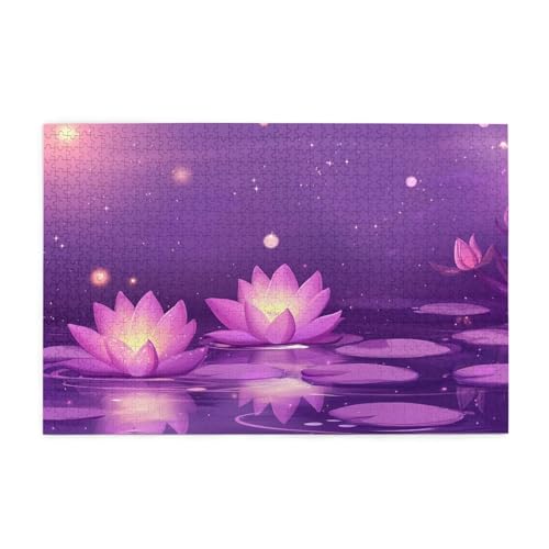 Puzzle Fantasie Puzzle 1000 Teile, Holzpuzzle Erwachsene Lotus 75x50cm Jigsaw Groß, Geschicklichkeitsspiel für die Ganze Familie Erholung und Entspannung, DIY Jigsaw Geschenke für Home Decor p-1303 Puzzle Fantasie Puzzle 1000 Teile, Holzpuzzle Erwachsene Lotus 75x50cm Jigsaw Groß, Geschicklichkeitsspiel für die Ganze Familie Erholung und Entspannung, DIY Jigsaw Geschenke für Home Decor p-1303 von Yuammgxi
