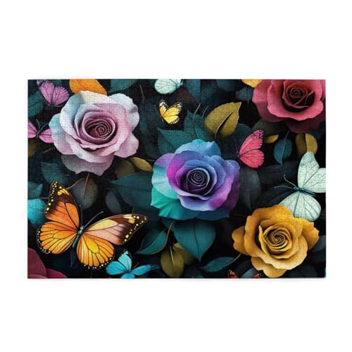 Puzzle Farbe Puzzle 1000 Teile, Holzpuzzle Erwachsene Rose 75x50cm Jigsaw Groß, Geschicklichkeitsspiel für die Ganze Familie Erholung und Entspannung, DIY Jigsaw Geschenke für Home Decor p-1262 Puzzle Farbe Puzzle 1000 Teile, Holzpuzzle Erwachsene Rose 75x50cm Jigsaw Groß, Geschicklichkeitsspiel für die Ganze Familie Erholung und Entspannung, DIY Jigsaw Geschenke für Home Decor p-1262 von Yuammgxi