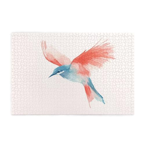 Puzzle Farbe Puzzle 1000 Teile, Holzpuzzle Erwachsene Vogel 75x50cm Jigsaw Groß, Geschicklichkeitsspiel für die Ganze Familie Erholung und Entspannung, DIY Jigsaw Geschenke für Home Decor p-1283 von Yuammgxi