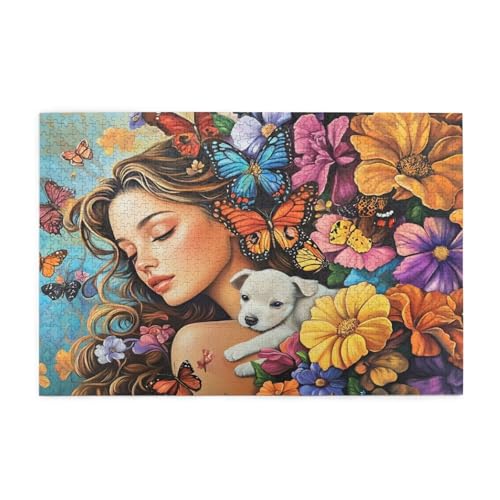 Puzzle Frau Puzzle 1000 Teile, Holzpuzzle Erwachsene Hund 75x50cm Jigsaw Groß, Geschicklichkeitsspiel für die Ganze Familie Erholung und Entspannung, DIY Farbe Jigsaw Geschenke für Home Decor p-955 Puzzle Frau Puzzle 1000 Teile, Holzpuzzle Erwachsene Hund 75x50cm Jigsaw Groß, Geschicklichkeitsspiel für die Ganze Familie Erholung und Entspannung, DIY Farbe Jigsaw Geschenke für Home Decor p-955 von Yuammgxi