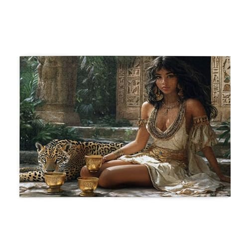 Puzzle Frau Puzzle 1000 Teile, Holzpuzzle Erwachsene Leopard 75x50cm Jigsaw Groß, Geschicklichkeitsspiel für die Ganze Familie Erholung und Entspannung, DIY Jigsaw Geschenke für Home Decor p-1805 Puzzle Frau Puzzle 1000 Teile, Holzpuzzle Erwachsene Leopard 75x50cm Jigsaw Groß, Geschicklichkeitsspiel für die Ganze Familie Erholung und Entspannung, DIY Jigsaw Geschenke für Home Decor p-1805 von Yuammgxi