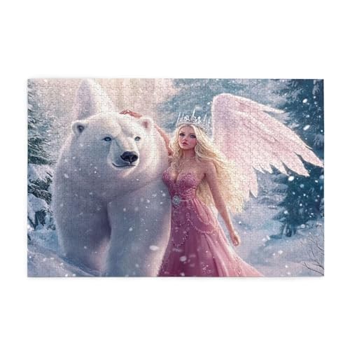 Puzzle Frau Puzzle 1000 Teile, Holzpuzzle Erwachsene Tier 75x50cm Jigsaw Groß, Geschicklichkeitsspiel für die Ganze Familie Erholung und Entspannung, DIY Jigsaw Geschenke für Home Decor p-1167 von Yuammgxi