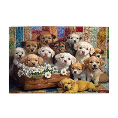 Puzzle Hund Puzzle 1000 Teile, Holzpuzzle Erwachsene Gänseblümchen 75x50cm Jigsaw Groß, Geschicklichkeitsspiel für die Ganze Familie Erholung und Entspannung, Jigsaw Geschenke für Home Decor p-1652 Puzzle Hund Puzzle 1000 Teile, Holzpuzzle Erwachsene Gänseblümchen 75x50cm Jigsaw Groß, Geschicklichkeitsspiel für die Ganze Familie Erholung und Entspannung, Jigsaw Geschenke für Home Decor p-1652 von Yuammgxi