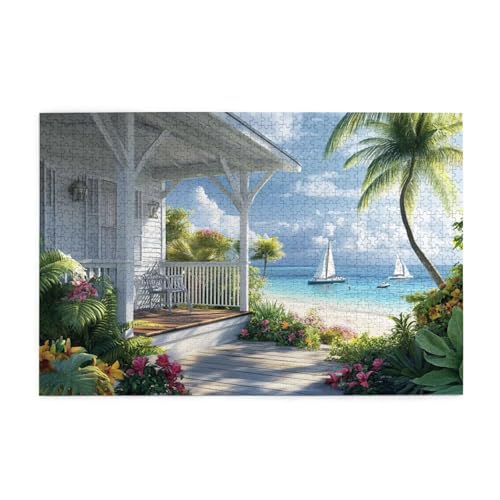 Puzzle Italien Puzzle 1000 Teile, Holzpuzzle Erwachsene Architektur 75x50cm Jigsaw Groß, Geschicklichkeitsspiel für die Ganze Familie Erholung und Entspannung, Jigsaw Geschenke für Home Decor p-1212 von Yuammgxi