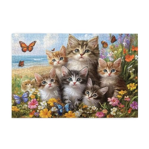Puzzle Katze Puzzle 1000 Teile, Holzpuzzle Erwachsene Feld 75x50cm Jigsaw Groß, Geschicklichkeitsspiel für die Ganze Familie Erholung und Entspannung, DIY Jigsaw Geschenke für Home Decor p-1114 Puzzle Katze Puzzle 1000 Teile, Holzpuzzle Erwachsene Feld 75x50cm Jigsaw Groß, Geschicklichkeitsspiel für die Ganze Familie Erholung und Entspannung, DIY Jigsaw Geschenke für Home Decor p-1114 von Yuammgxi