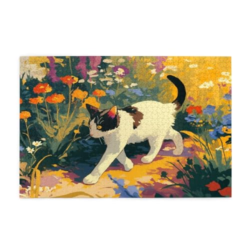 Puzzle Katze Puzzle 1000 Teile, Holzpuzzle Erwachsene Landschaft 75x50cm Jigsaw Groß, Geschicklichkeitsspiel für die Ganze Familie Erholung und Entspannung, DIY Jigsaw Geschenke für Home Decor p-944 Puzzle Katze Puzzle 1000 Teile, Holzpuzzle Erwachsene Landschaft 75x50cm Jigsaw Groß, Geschicklichkeitsspiel für die Ganze Familie Erholung und Entspannung, DIY Jigsaw Geschenke für Home Decor p-944 von Yuammgxi