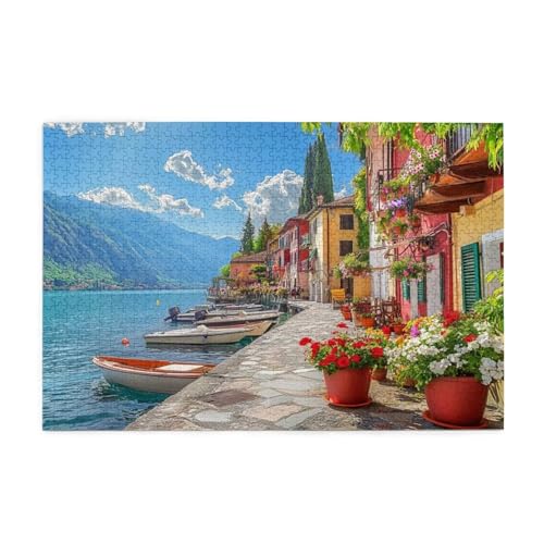 Puzzle Landschaft Puzzle 1000 Teile, Holzpuzzle Erwachsene Italien 75x50cm Jigsaw Groß, Geschicklichkeitsspiel für die Ganze Familie Erholung und Entspannung, Jigsaw Geschenke für Home Decor p-1838 Puzzle Landschaft Puzzle 1000 Teile, Holzpuzzle Erwachsene Italien 75x50cm Jigsaw Groß, Geschicklichkeitsspiel für die Ganze Familie Erholung und Entspannung, Jigsaw Geschenke für Home Decor p-1838 von Yuammgxi
