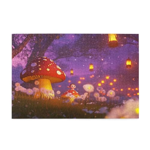 Puzzle Landschaft Puzzle 1000 Teile, Holzpuzzle Erwachsene Pilz 75x50cm Jigsaw Groß, Geschicklichkeitsspiel für die Ganze Familie Erholung und Entspannung, DIY Jigsaw Geschenke für Home Decor p-1447 Puzzle Landschaft Puzzle 1000 Teile, Holzpuzzle Erwachsene Pilz 75x50cm Jigsaw Groß, Geschicklichkeitsspiel für die Ganze Familie Erholung und Entspannung, DIY Jigsaw Geschenke für Home Decor p-1447 von Yuammgxi