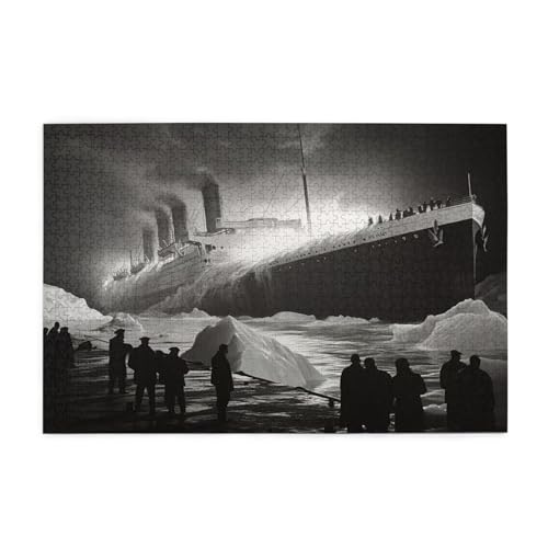 Puzzle Meer Puzzle 1000 Teile, Holzpuzzle Erwachsene Boot 75x50cm Jigsaw Groß, Geschicklichkeitsspiel für die Ganze Familie Erholung und Entspannung, DIY Jigsaw Geschenke für Home Decor p-1488 von Yuammgxi