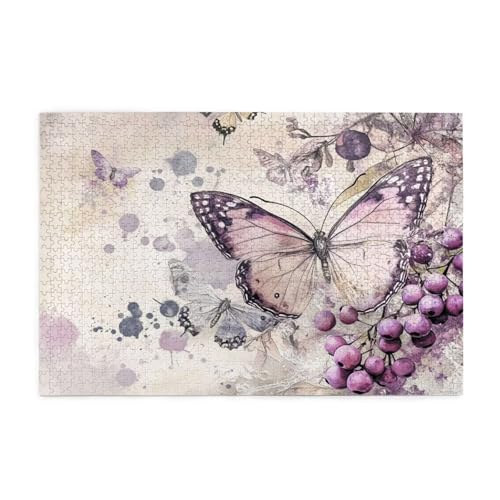 Puzzle Retro Puzzle 1000 Teile, Holzpuzzle Erwachsene Schmetterling 75x50cm Jigsaw Groß, Geschicklichkeitsspiel für die Ganze Familie Erholung und Entspannung, Jigsaw Geschenke für Home Decor p-341 Puzzle Retro Puzzle 1000 Teile, Holzpuzzle Erwachsene Schmetterling 75x50cm Jigsaw Groß, Geschicklichkeitsspiel für die Ganze Familie Erholung und Entspannung, Jigsaw Geschenke für Home Decor p-341 von Yuammgxi