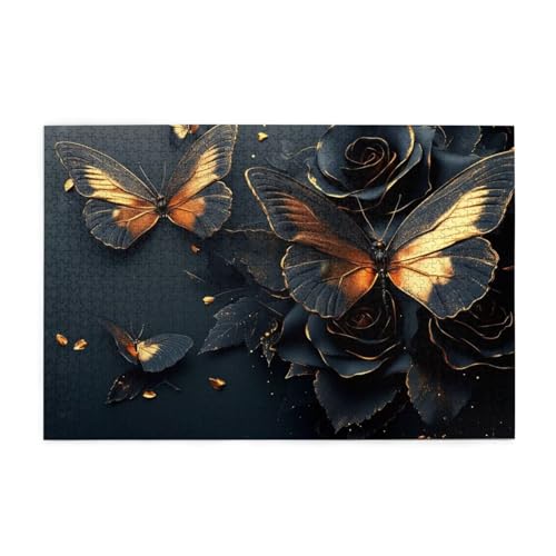 Puzzle Retro Puzzle 1000 Teile, Holzpuzzle Erwachsene Schmetterling 75x50cm Jigsaw Groß, Geschicklichkeitsspiel für die Ganze Familie Erholung und Entspannung, Jigsaw Geschenke für Home Decor p-1910 Puzzle Retro Puzzle 1000 Teile, Holzpuzzle Erwachsene Schmetterling 75x50cm Jigsaw Groß, Geschicklichkeitsspiel für die Ganze Familie Erholung und Entspannung, Jigsaw Geschenke für Home Decor p-1910 von Yuammgxi