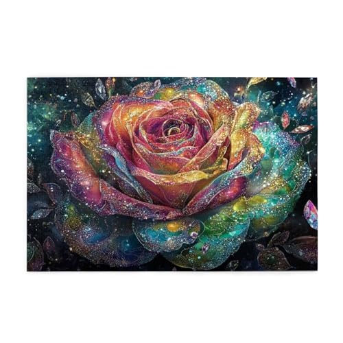 Puzzle Rose Puzzle 1000 Teile, Holzpuzzle Erwachsene Fantasie 75x50cm Jigsaw Groß, Geschicklichkeitsspiel für die Ganze Familie Erholung und Entspannung, DIY Jigsaw Geschenke für Home Decor p-1189 Puzzle Rose Puzzle 1000 Teile, Holzpuzzle Erwachsene Fantasie 75x50cm Jigsaw Groß, Geschicklichkeitsspiel für die Ganze Familie Erholung und Entspannung, DIY Jigsaw Geschenke für Home Decor p-1189 von Yuammgxi