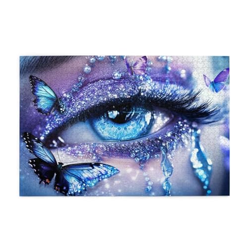 Puzzle Schmetterling Puzzle 1000 Teile, Holzpuzzle Erwachsene Auge 75x50cm Jigsaw Groß, Geschicklichkeitsspiel für die Ganze Familie Erholung und Entspannung, Jigsaw Geschenke für Home Decor p-1530 Puzzle Schmetterling Puzzle 1000 Teile, Holzpuzzle Erwachsene Auge 75x50cm Jigsaw Groß, Geschicklichkeitsspiel für die Ganze Familie Erholung und Entspannung, Jigsaw Geschenke für Home Decor p-1530 von Yuammgxi