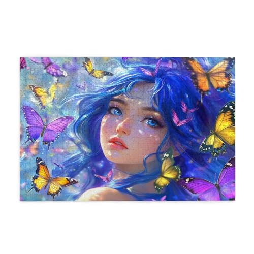 Puzzle Schmetterling Puzzle 1000 Teile, Holzpuzzle Erwachsene Karikatur 75x50cm Jigsaw Groß, Geschicklichkeitsspiel für Ganze Familie Erholung und Entspannung, Jigsaw Geschenke für Home Decor p-1105 Puzzle Schmetterling Puzzle 1000 Teile, Holzpuzzle Erwachsene Karikatur 75x50cm Jigsaw Groß, Geschicklichkeitsspiel für Ganze Familie Erholung und Entspannung, Jigsaw Geschenke für Home Decor p-1105 von Yuammgxi