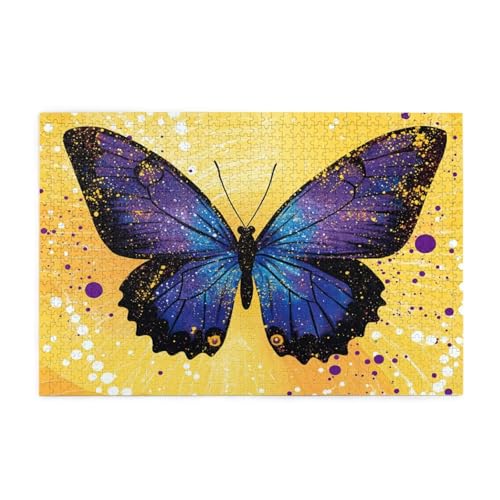 Puzzle Schmetterling Puzzle 1000 Teile, Holzpuzzle Erwachsene Lila 75x50cm Jigsaw Groß, Geschicklichkeitsspiel für die Ganze Familie Erholung und Entspannung, Jigsaw Geschenke für Home Decor p-1395 Puzzle Schmetterling Puzzle 1000 Teile, Holzpuzzle Erwachsene Lila 75x50cm Jigsaw Groß, Geschicklichkeitsspiel für die Ganze Familie Erholung und Entspannung, Jigsaw Geschenke für Home Decor p-1395 von Yuammgxi