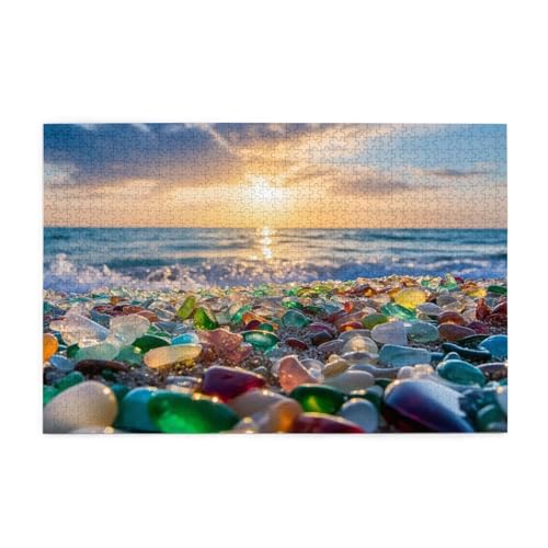 Puzzle Sonnenuntergang Puzzle 1000 Teile, Holzpuzzle Erwachsene Strand 75x50cm Jigsaw Groß, Geschicklichkeitsspiel für die Ganze Familie Erholung und Entspannung, Jigsaw Geschenke für Home Decor p-555 Puzzle Sonnenuntergang Puzzle 1000 Teile, Holzpuzzle Erwachsene Strand 75x50cm Jigsaw Groß, Geschicklichkeitsspiel für die Ganze Familie Erholung und Entspannung, Jigsaw Geschenke für Home Decor p-555 von Yuammgxi
